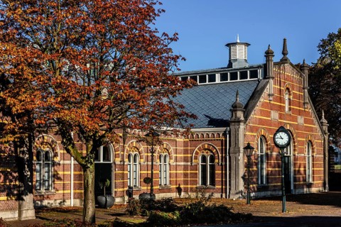 Historic water tower De Esch, oldest preserved water tower in the country, Kralingen, Rotterdam,