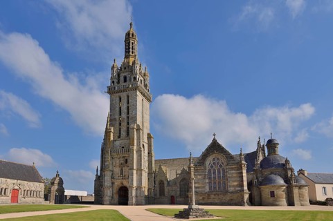 Saint-Germain Church, Enclosed Parish, Pleyben, Finistere Department, Brittany, France