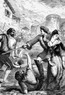 The rescue of the Duchess of Popoli, celebrated as one of the most beautiful woman in Europe,