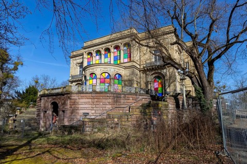 Villa Berg in the park of Villa Berg in Stuttgart. The former royal summer residence was used by