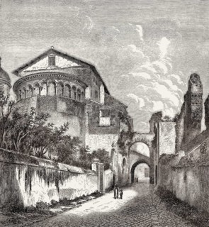 The Basilica of Saints John and Paul on the Caelian Hill, Rome, Italy, 19th Century