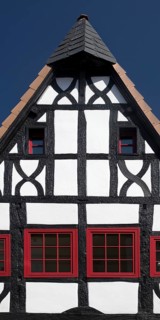 Half-timbered house, Steinheim, Hanau, Hesse, Germany
