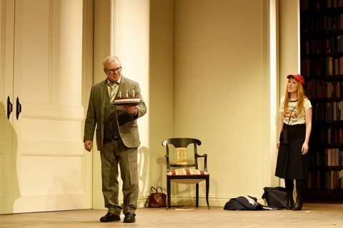 Joachim Krol (Wolfgang), Christin Nichols (Helena), Sophia oder das Emde der Humanisten, German