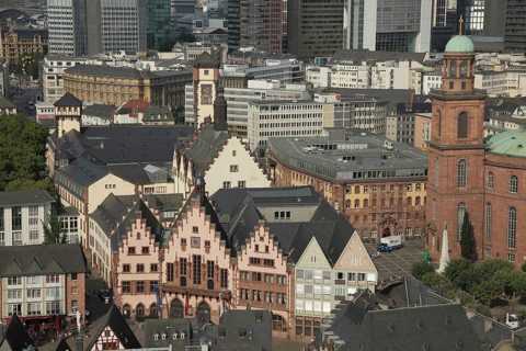 Römer, Neues Rathaus, Paulskirche, Haus Laderam Alt-Limpurg, Haus zum Römer, Haus Frauenstein,