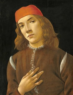 Portrait of a Youth (1482-1485), portrait of a Youth, Painting by Sandro Botticelli (1 March 1445,