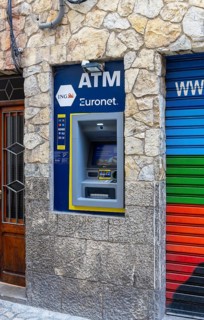 ING, ATMs, Soller, Majorca, Balearic Islands, Spain