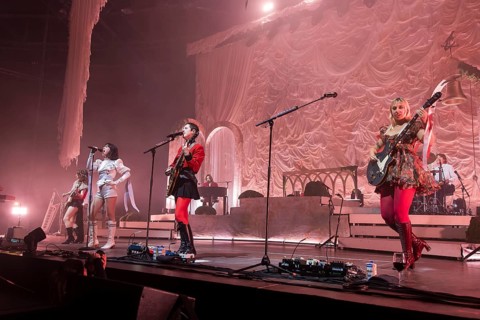Emily Roberts (guitarist), Abigail Morris (singer), Lizzie Mayland (guitarist) and Georgia Davies