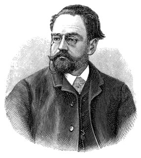Émile François Zola, 1840 - 1902, a French writer and journalist, Portrait von Émile François Zola,