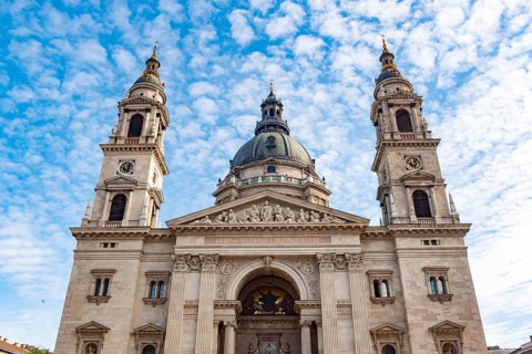 Budapest, Hungary. October 1st 2023 St. Stephen's Roman Catholic Basilica, named after Stephen,