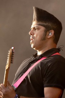 Adenau, Germany, 8 June 2024: Billy Talent (Ian D'Sa, guitarist) play at Rock am Ring. The festival