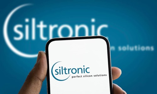 Dhaka, Bangladesh- Siltronic AG logo is displayed on smartphone. is a manufacturer of wafers made