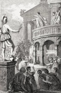 The Catiline or Catilinarian Orations, speeches to the Roman Senate given by Marcus Tullius Cicero