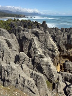 Pancake Rocks in Paparoa National Park, South Island, New Zealand, Oceania