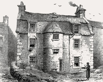 Duncan's Land, birthplace of painter David Roberts, near Edinburgh, Scotland, 19th century