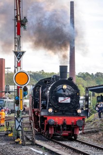 Bochum Railway Museum, museum days weekend, with many attractions such as steam locomotive rides, 3