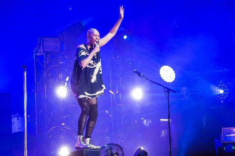 KOSTRZYN NAD ODRA, POLAND - AUGUST 1, 2019: 25th Pol'and'Rock Festival concert Skunk Anansie