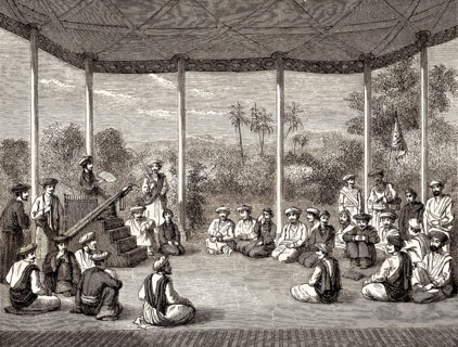 Koranunterricht in Indien, 19. Jahrhundert