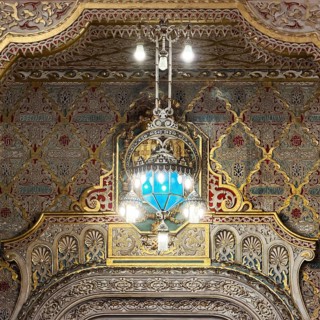 Salao Arabe, Arab salon in Palácio da Bolsa, detail, neoclassical style stock exchange, UNESCO