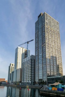 The Lexington building, 35-storey residential development by Moda Group, Princes Dock, Liverpool,