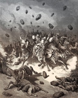 Destruction of the Army of the Amorites, Old Testament, Gustave Doré, 1863
