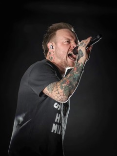 Singer Samuel David Carter from Architects live on European Tour 2026 in the Berlin Velodrome on 22