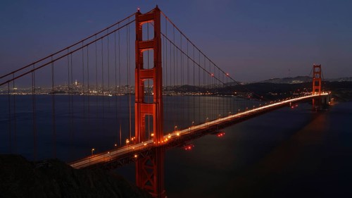 USA, California, San Francisco, Golden Gate Bridge, night view, Golden Gate Bridge, San Francisco,