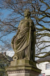 War memorial for the Wars of Unification, unveiled in 1877, Markt, Siegen, North Rhine-Westphalia,