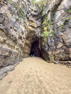 Stone caves of the Cathedral Caves, South Island, New Zealand, Oceania
