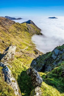Snowdon Massif, Snowdon Range, Snowdonia, North Wales, UK