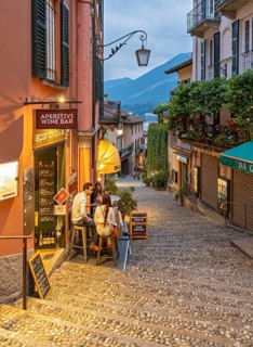 Salita Serbelloni street, Bellagio, Lake Como, Italy