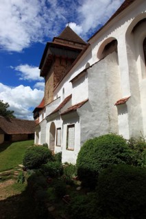 Romania, in the courtyard of the fortified church of Viscri, German German Weisskirch a town in the