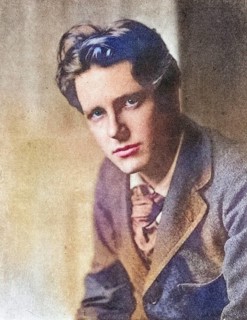 Rupert Brooke, 1887-1915, English poet. After a photograph by Sherrill Schell, Rupert Brooke in
