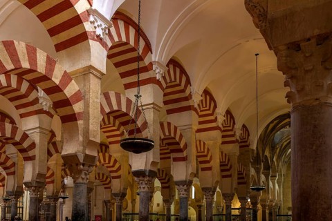 Cathedral Mosque of Cordoba (Mezquita-Catedral), Moorish architecture with red and white arches