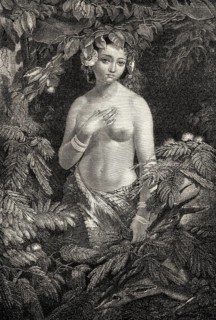 Scene from SAKÓNTALA, a poem by Johann Wolfgang von Goethe
