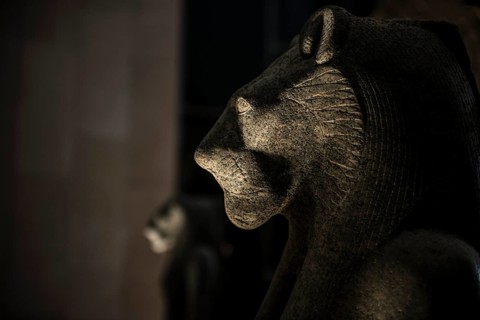 Artwork of the Pharaohs, the Grand Egyptian Museum, Grand Egyptian Museum, GEM, Giza, Cairo, Egypt