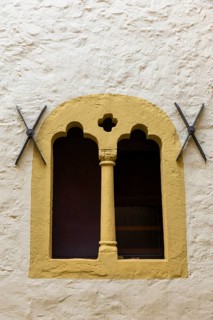 Late Romanesque window, Old Town, Goslar, Lower Saxony, Germany