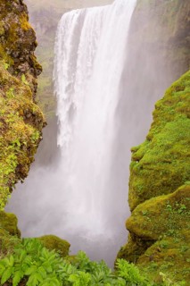 Skógafoss is a waterfall situated on the Skógá River in the south of Iceland