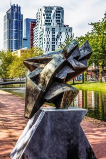Sculpture The Farewell to Umberto Mastroianni, Italy 1955, sculpture route along the Westersingel,
