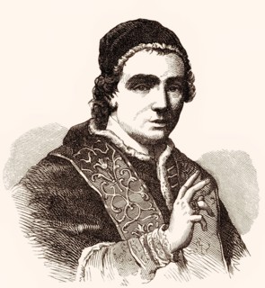 Pope Clement XIV, 31 October 1705 – 22 September 1774, was Pope from 19 May 1769 to his death