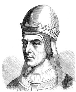 Gregory VII, c. 1015 – 1085, born Hildebrand of Sovana, was Pope from 22 April 1073 to his death in