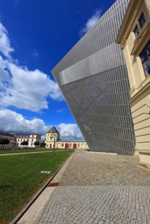 Military History Museum of the German Armed Forces, main arsenal building with wedge, architect