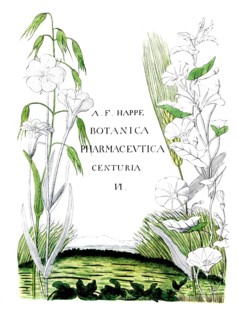 Cover picture of Botanica Pharmaceutica by Andreas Friedrich Happe, Volume VI, 1806, digital