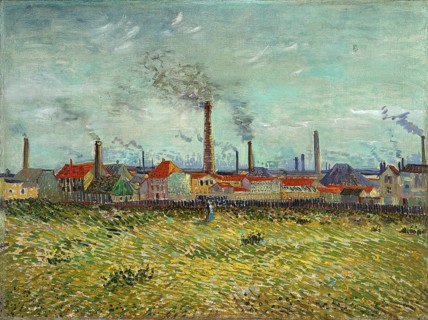 Factories at Clichy (1887), Factories at Clichy (1887), Painting by Vincent Willem van Gogh (born
