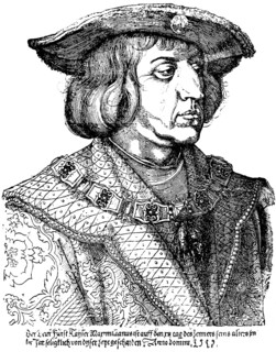 Portrait, Emperor Maximilian, after Albrecht Dürer, Habsburg, ruler of the Holy Roman Empire of the