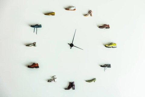 Watch with shoes forgotten in transit by Morag Keil, GB, FENIX, museum on the theme of migration,