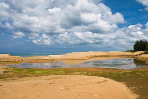 Mai Khao Beach in the north of the Thai holiday island Phuket, Thailand, Siam, Asia, Southeast