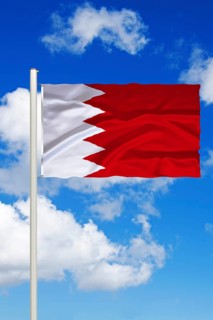 The flag of Bahrain, flag, national flag, studio