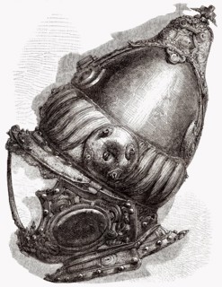 Türkischer Helm aus der Schlacht von Lepanto, 16. Jahrhundert