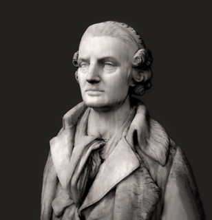 Jean-Baptiste Greuze, 1725 –1805, French painter, digitally edited after a Marble Bust by Symian,