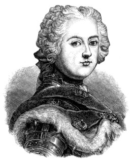 Historische Zeichnung, Jugendbildnis von Friedrich II., oder Friedrich der Große, der Alte, 1712 -